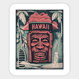 Tiki Mid Century Sticker